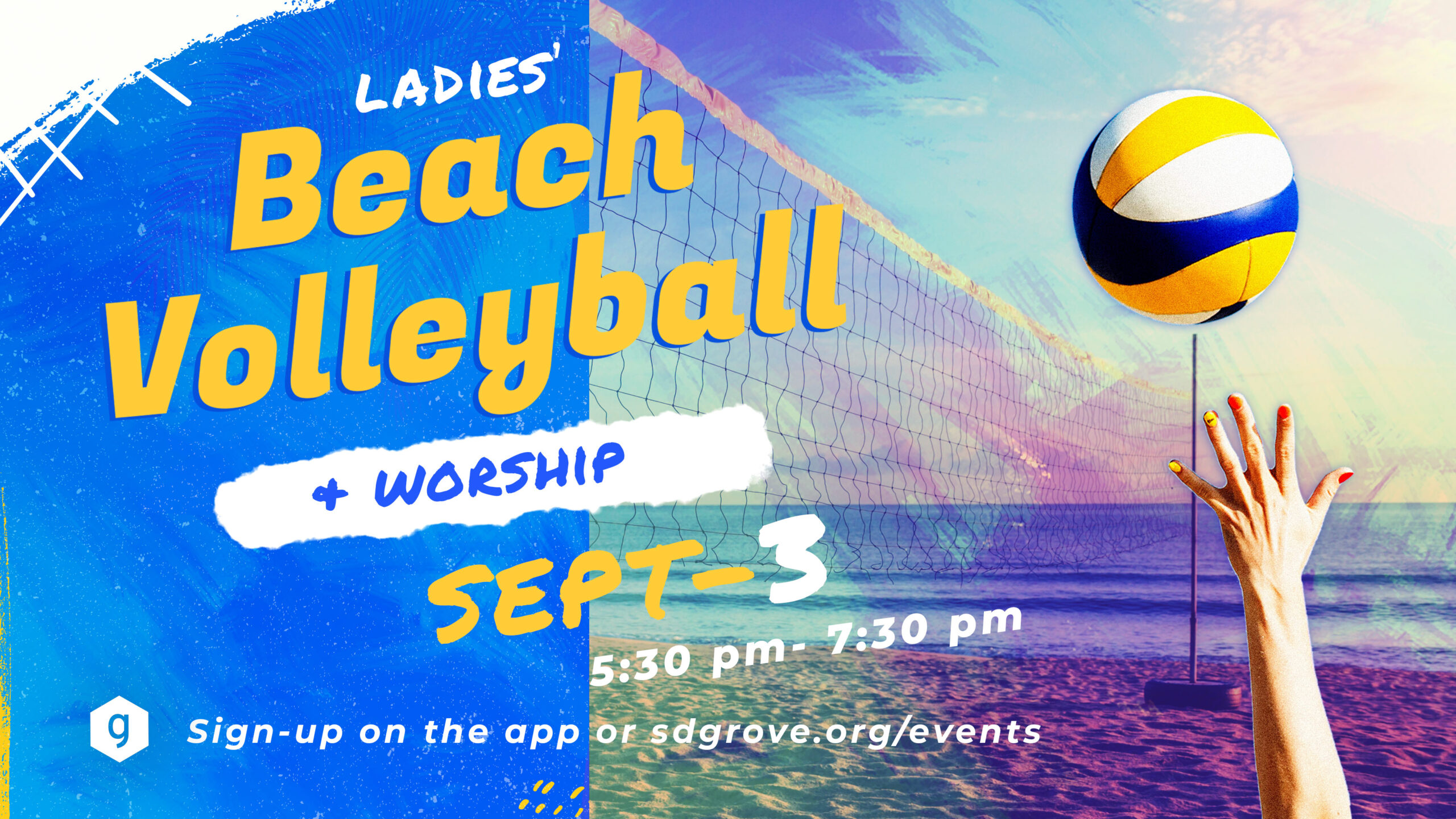 Ladies' Beach Volleyball + Worship Event The Grove Church